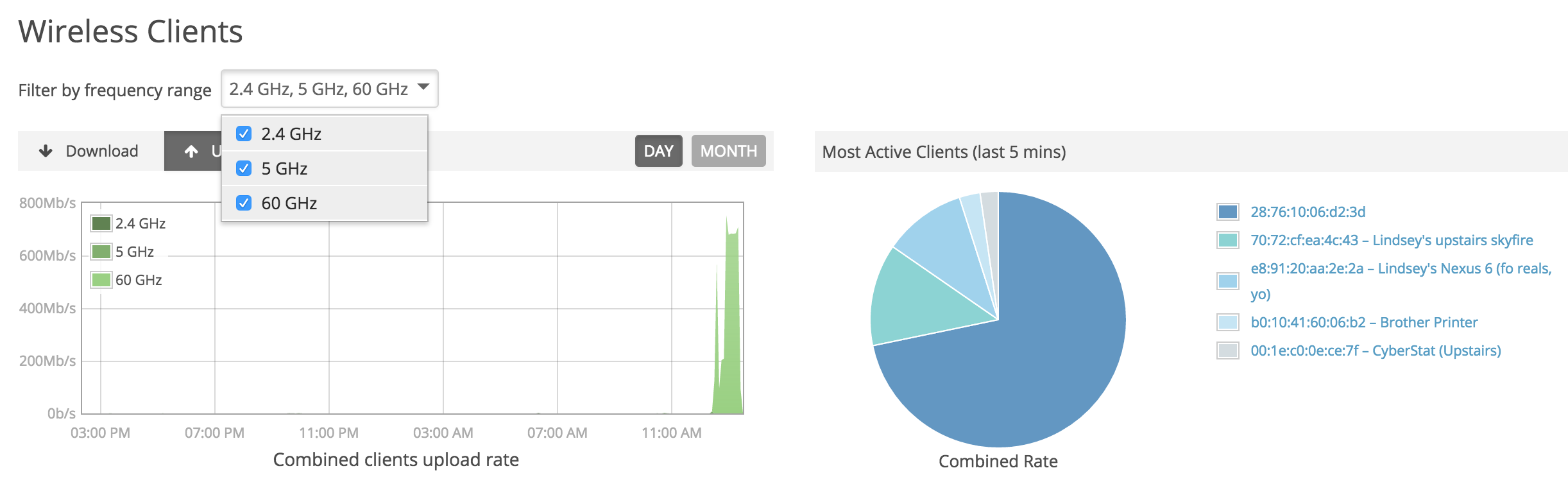 Client filtering