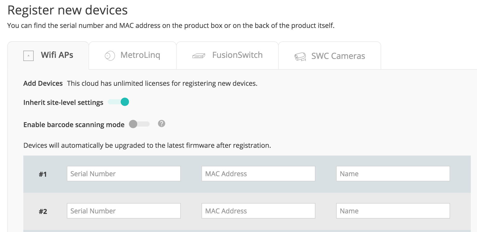 config profiles