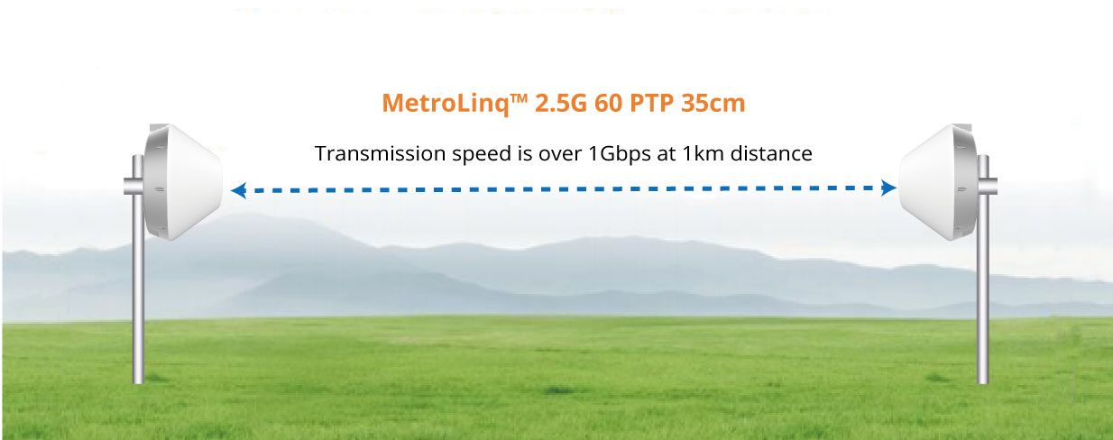 MetroLinq PtMP 10G Omni point to poin 2.5G multipoint